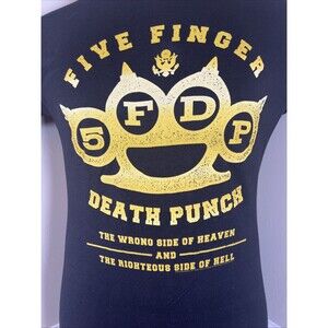 Five Finger Death Punch 2014 Tour (Unisex) T-Shirt Black (Large) Metal Band